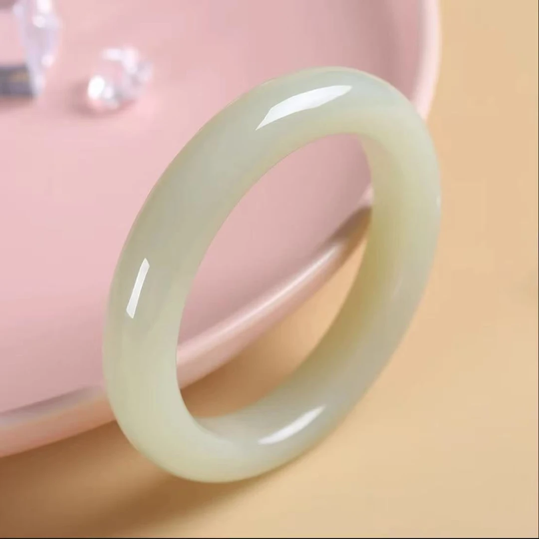 《国检证书+手镯礼盒》新疆料 和田玉蜂蜜水色系 正圈款式 送人送礼