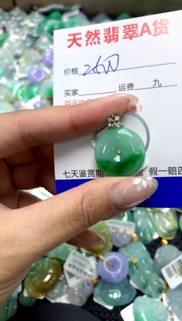 【闪购商品】翡翠颈饰18K金镶嵌111111111111111111