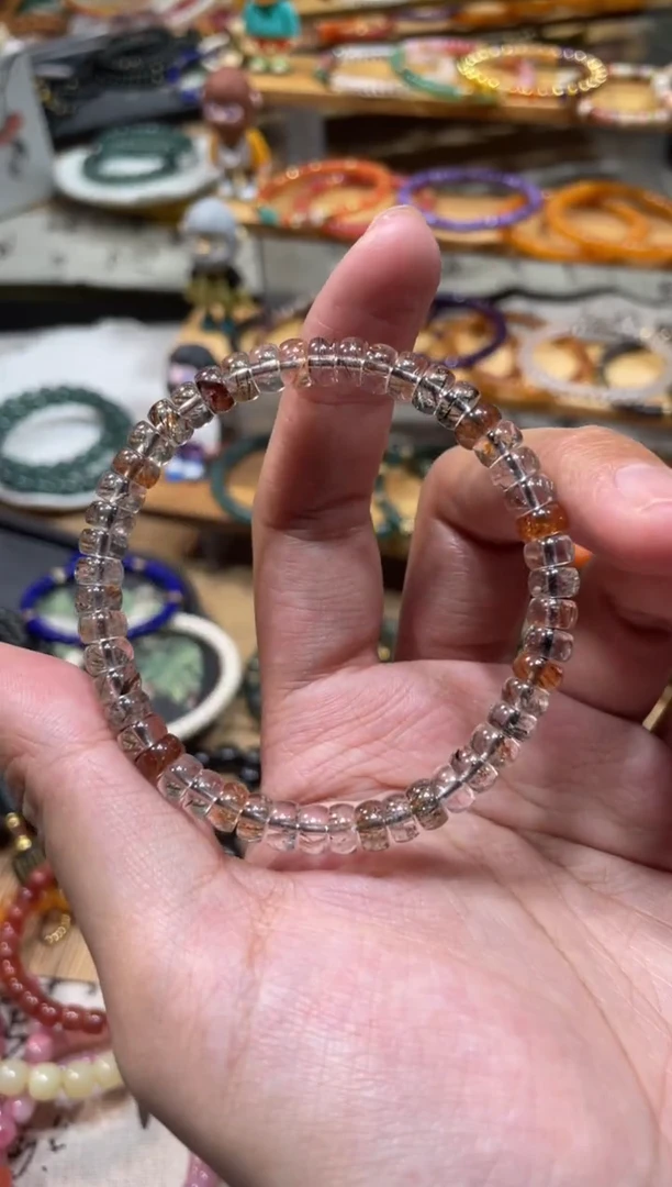 未镶嵌手串水晶财****ｏ黑金超七手串