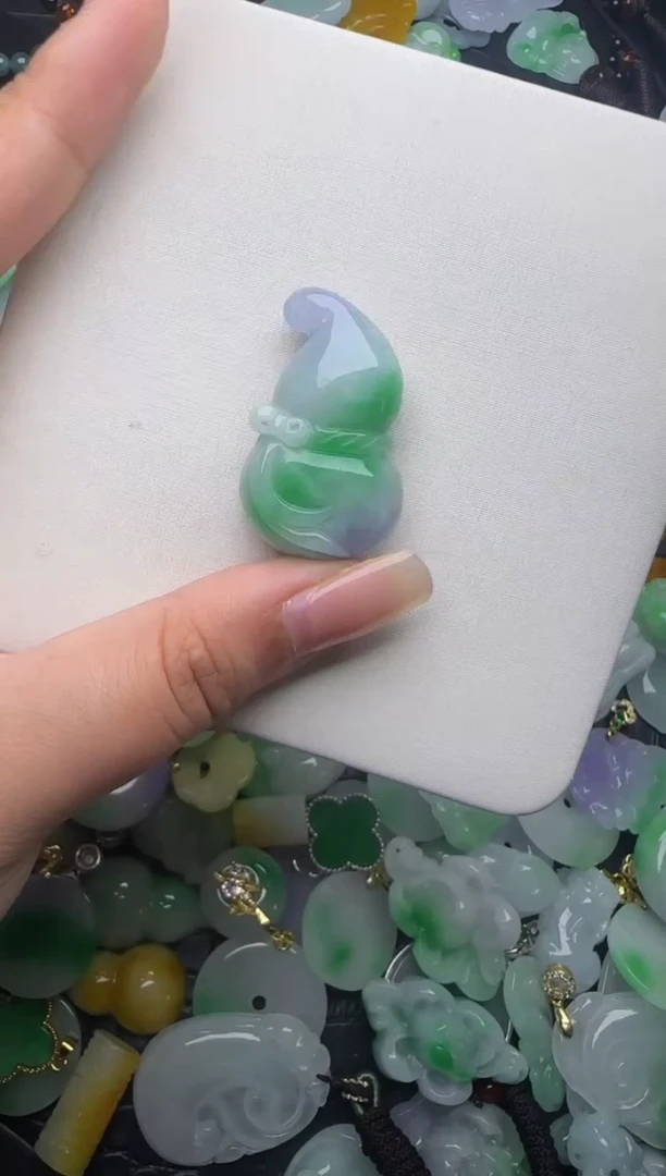 翡翠未镶嵌颈饰天然缅甸翡翠吊坠