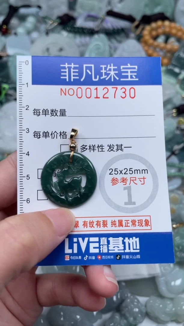 颈饰未镶嵌翡翠12730