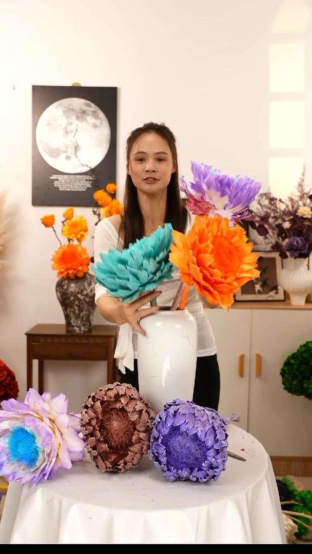 ღ****?霸王花 永生花 A20 两个紫色