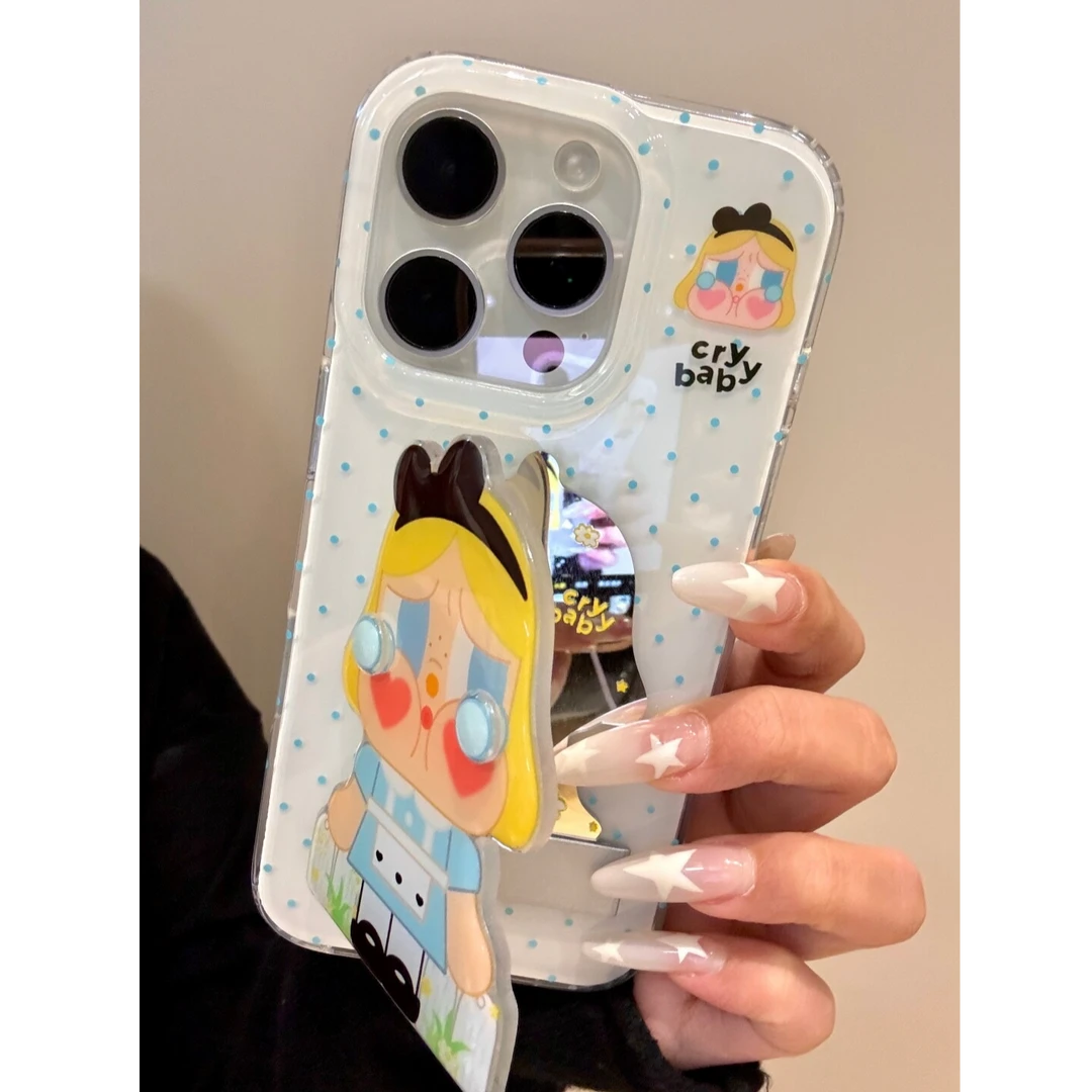 诚星泽蓝波点哭娃适用苹果16新手机壳OPPO华为小米VIVO一加软防摔