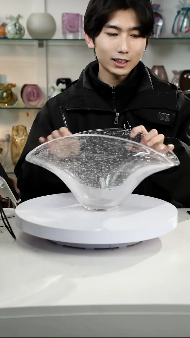 【闪购商品】琉璃长38轻奢琉璃花器微瑕福利