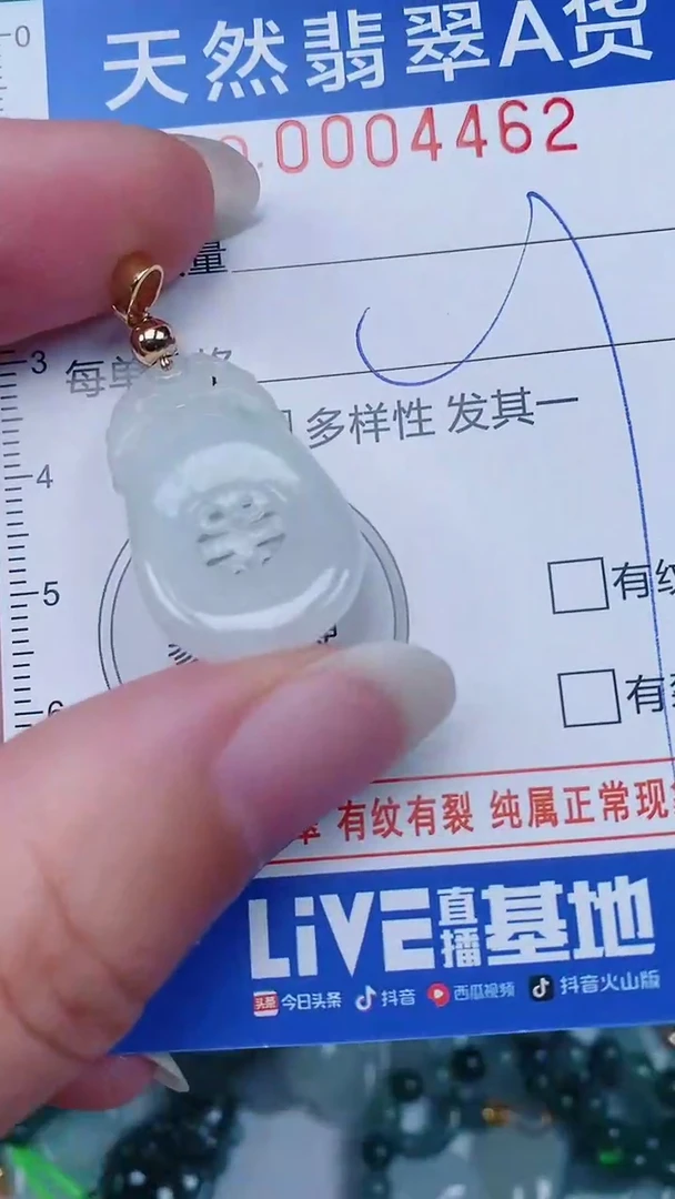 翡翠未镶嵌颈饰00004462