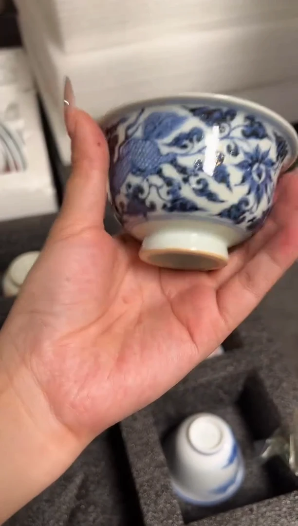 瓷片景德镇瓷器茶器茶杯dengzhi