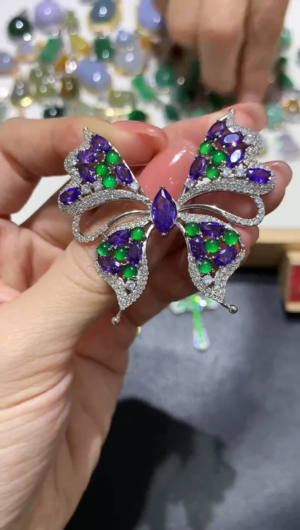 【闪购商品】翡翠吊坠(不含链)银S925镶嵌2多人多样性随机发货1件