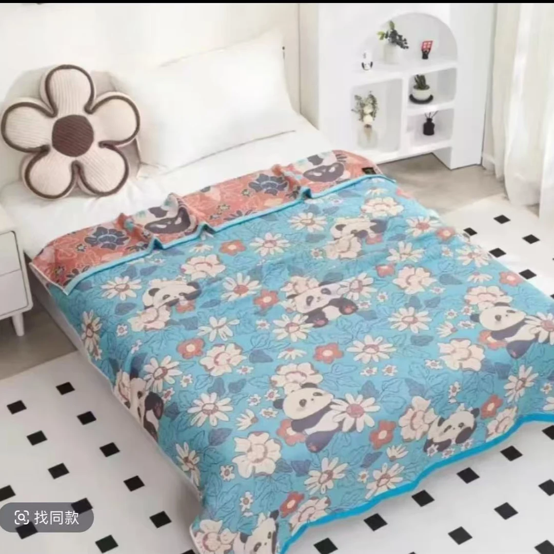 12不挑花单人纱布被1.5*2