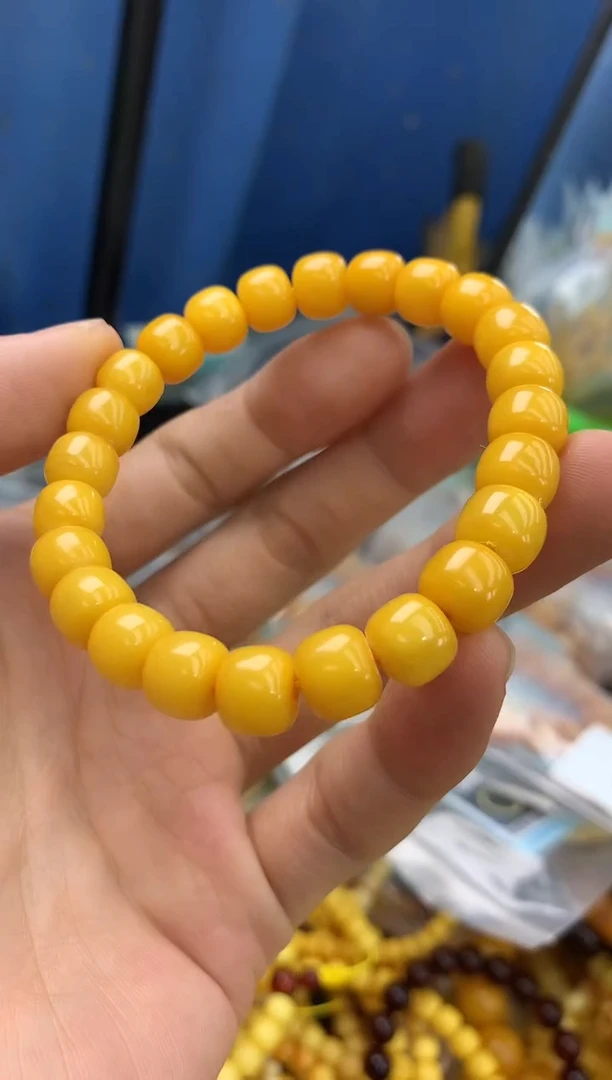 裸石蜜蜡未镶嵌手串