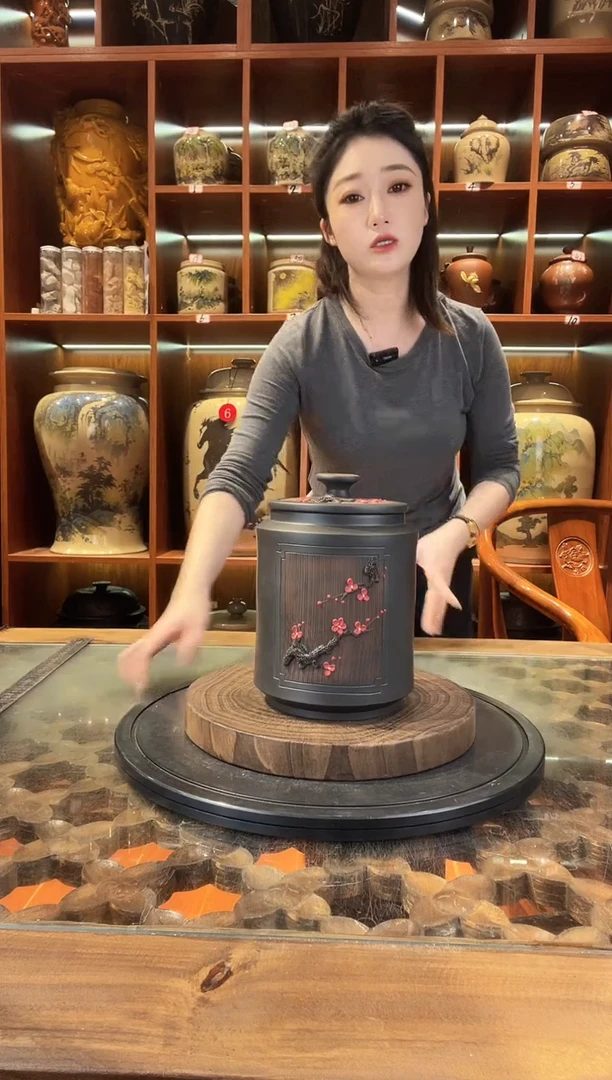 罐云南建水紫陶小茶罐