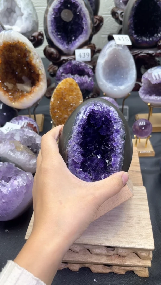 未镶嵌大型摆件（非配饰）紫晶725号龙蛋