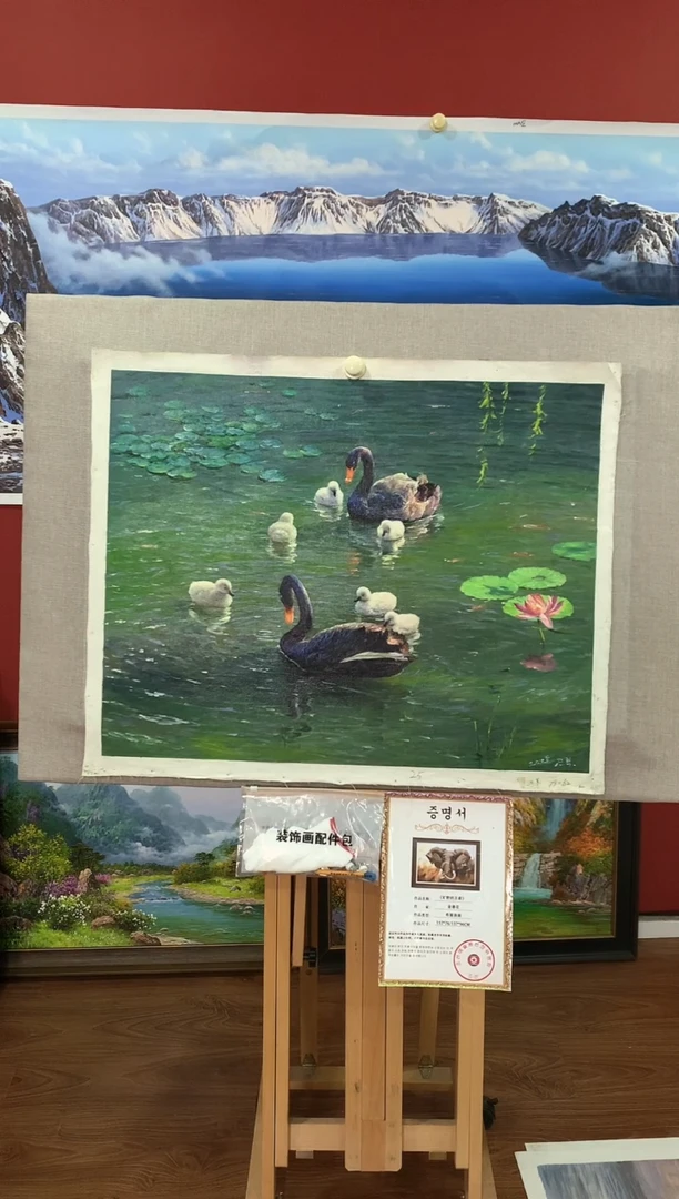 油画【55号】朝鲜原创手绘油画【功勋Ⅰ级画家丨孤品佳作】【顺丰包邮】