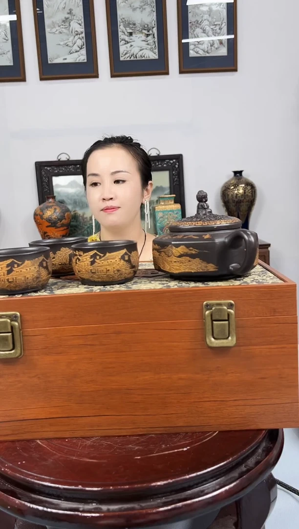 摆件B22-20 紫砂茶具套组