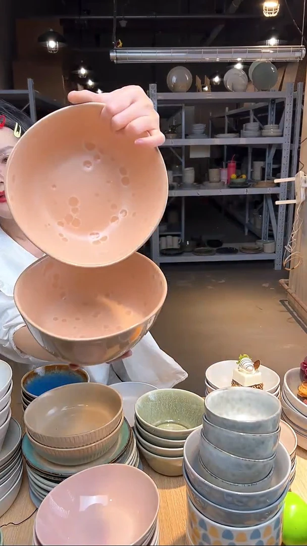 瓷183外贸尾货高温釉下彩陶瓷餐具默认微瑕