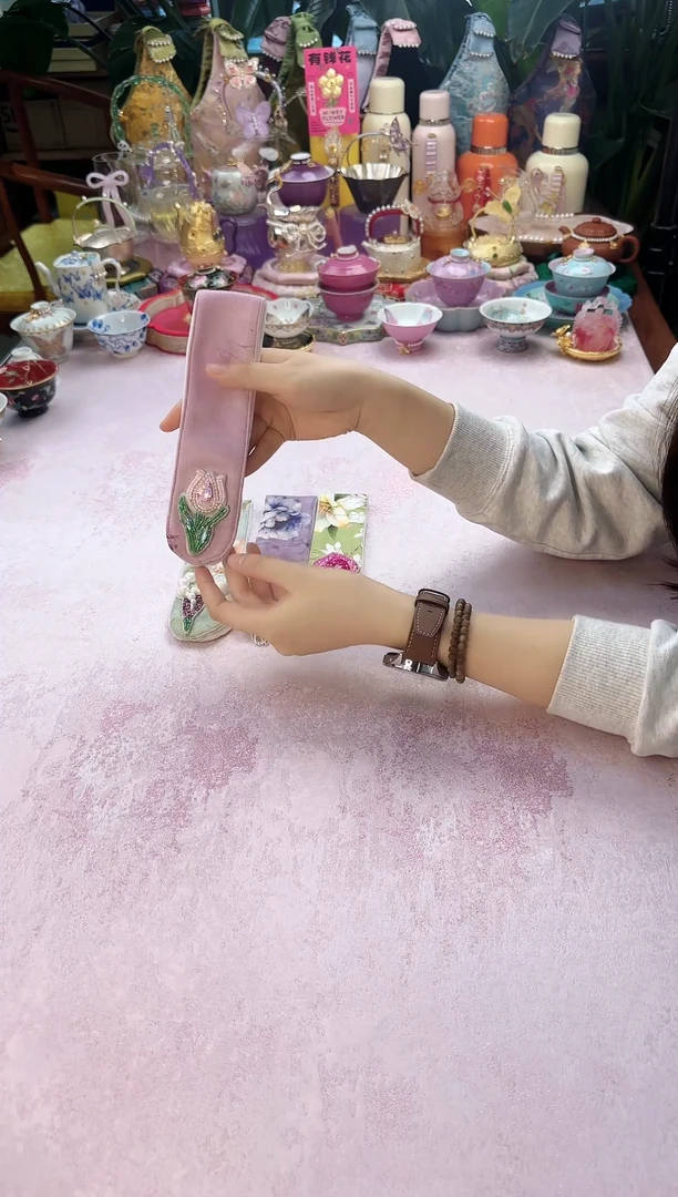 41粉色盖碗保护条