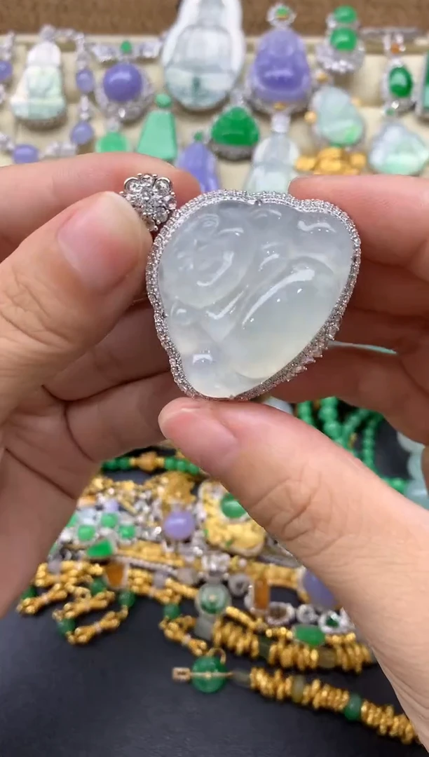 【闪购商品】翡翠颈饰18K金镶嵌253-中国好珍宝