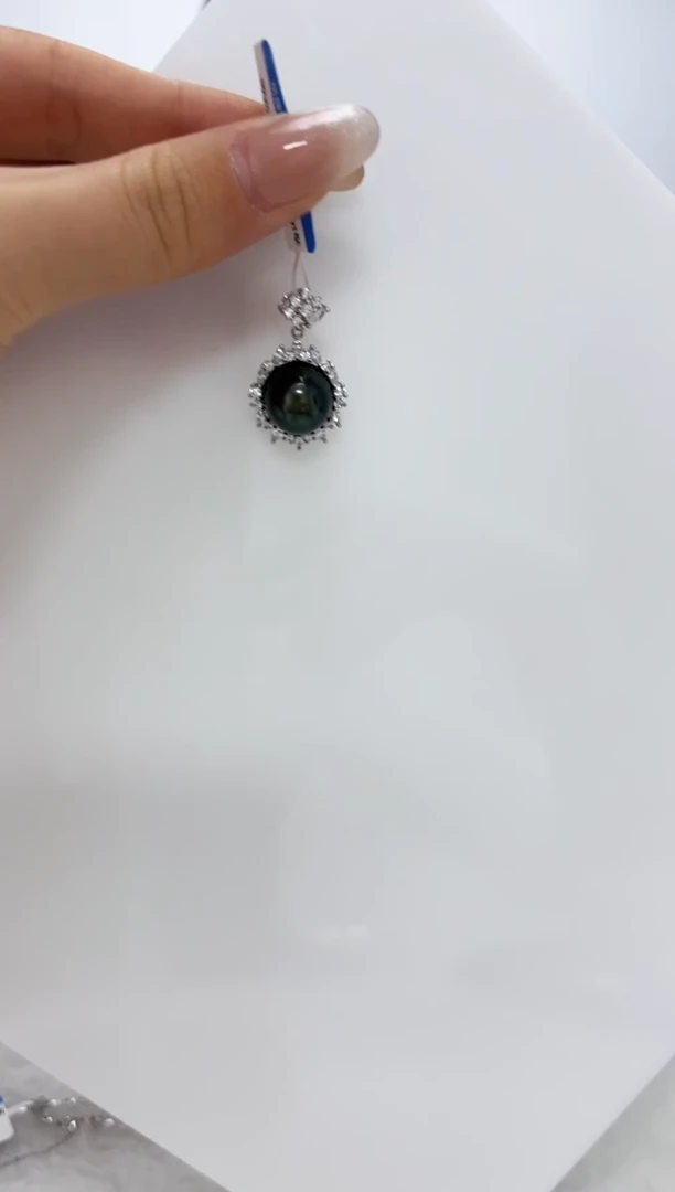 【闪购商品】海水珍珠DA银S925镶嵌吊坠 V2884