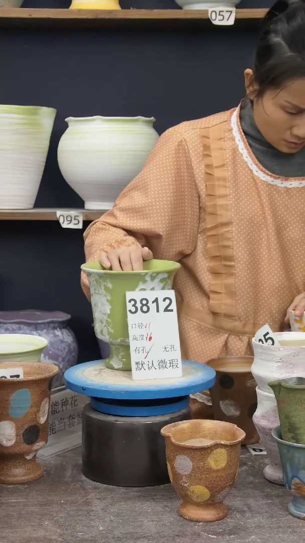 景德镇花盆默认微瑕3812