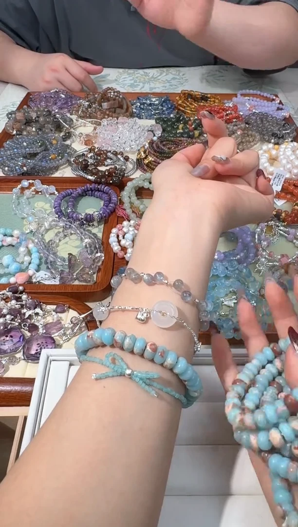 【闪购商品】水晶手链未镶嵌Z006寿山石盘珠款