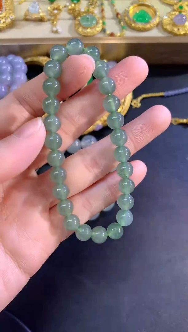 未镶嵌手串翡翠手串|250+25