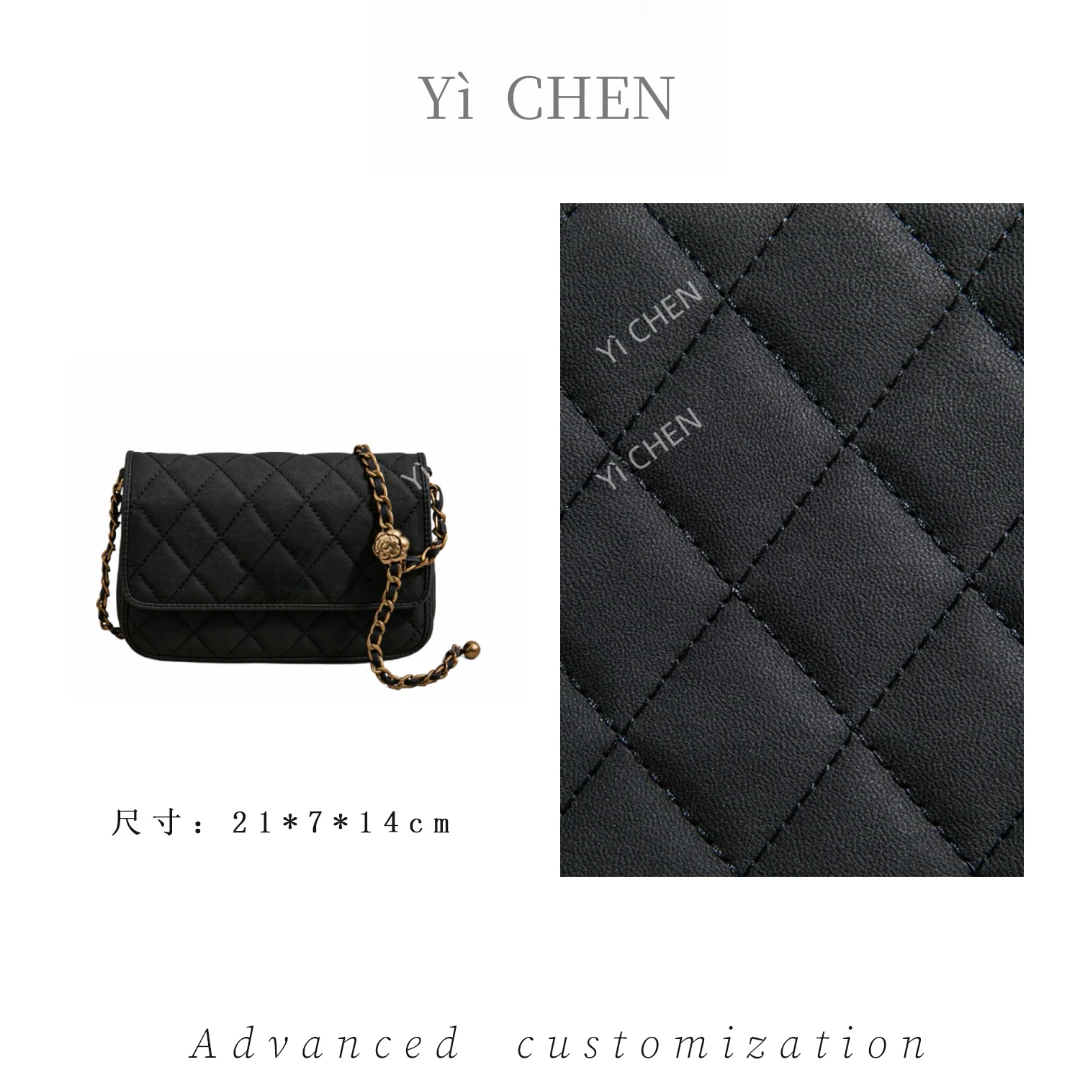 【Yì CHEN】SK-83235-黑色简约时尚女士新款轻奢单肩斜跨包