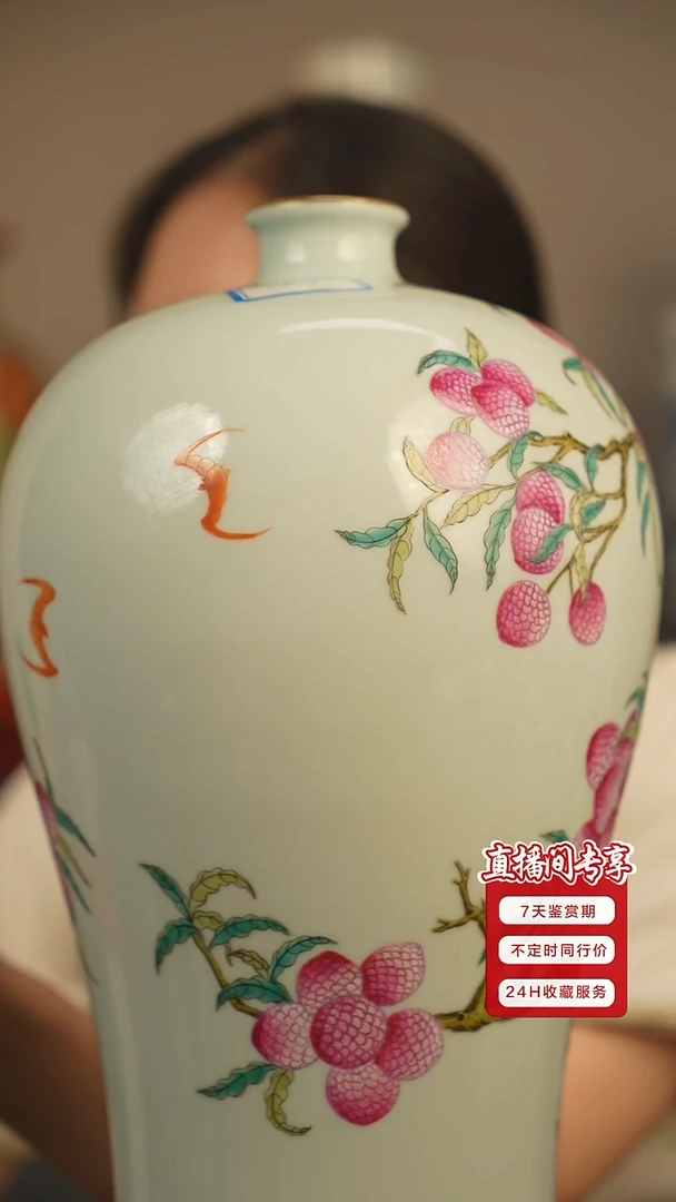 其他用****7粉彩荔枝纹梅瓶