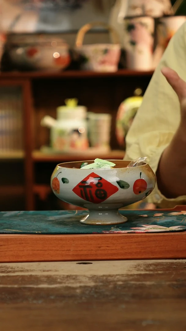 瓷片景德镇纯手工釉下彩精品茶具水杯