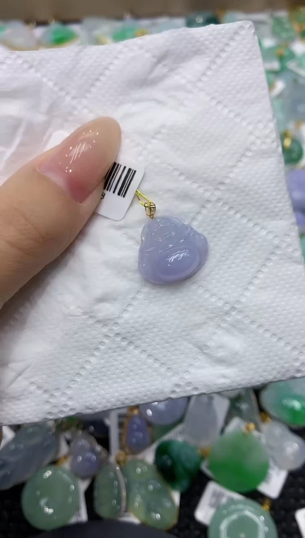颈饰18K金镶嵌翡翠111111111111