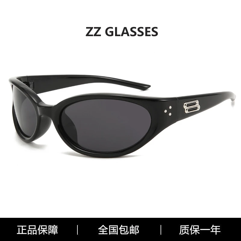 未来科技感GM墨镜2025新款防紫外线户外运动骑行发箍太阳镜批发