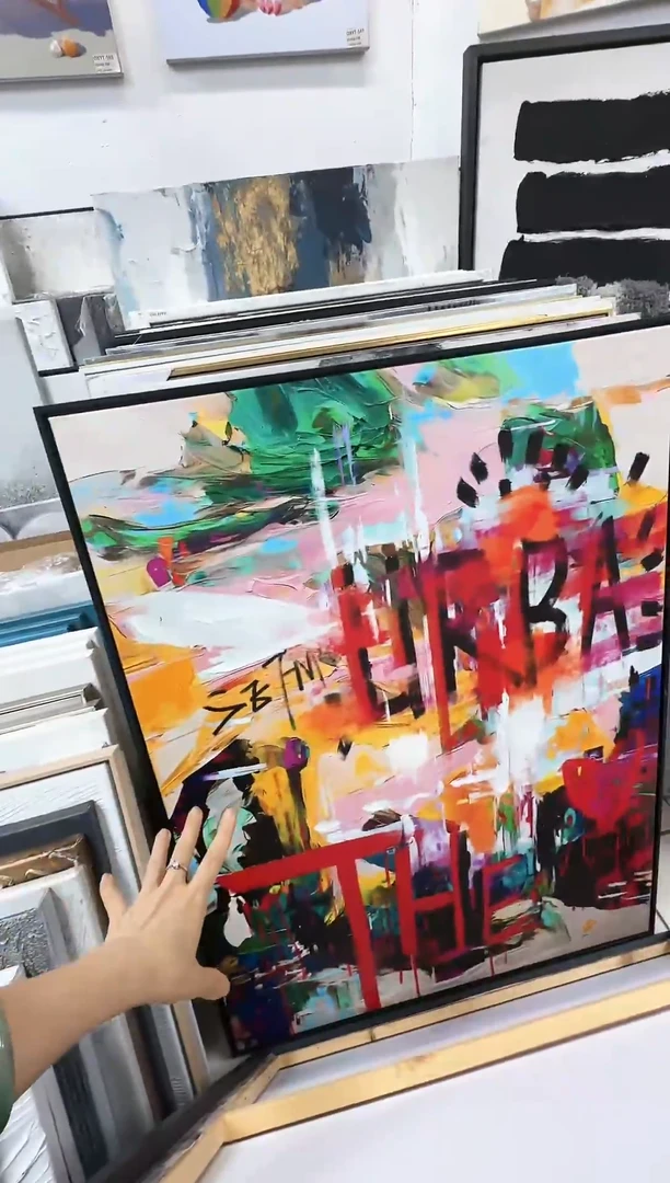 168现代艺术装饰画油画90cm*120cm