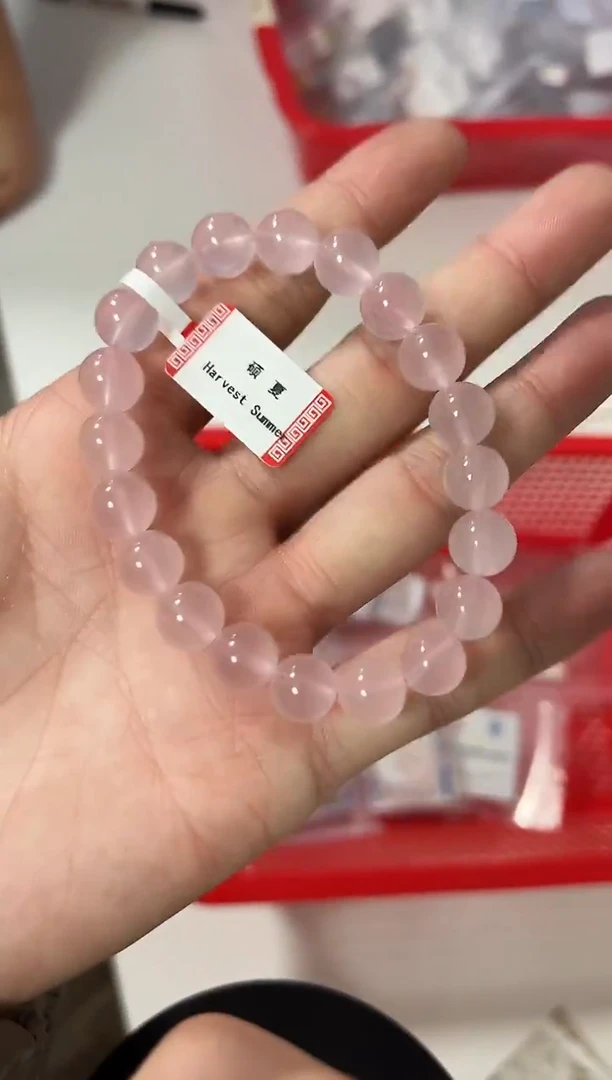 未镶嵌手链水晶18-37粉水晶手串