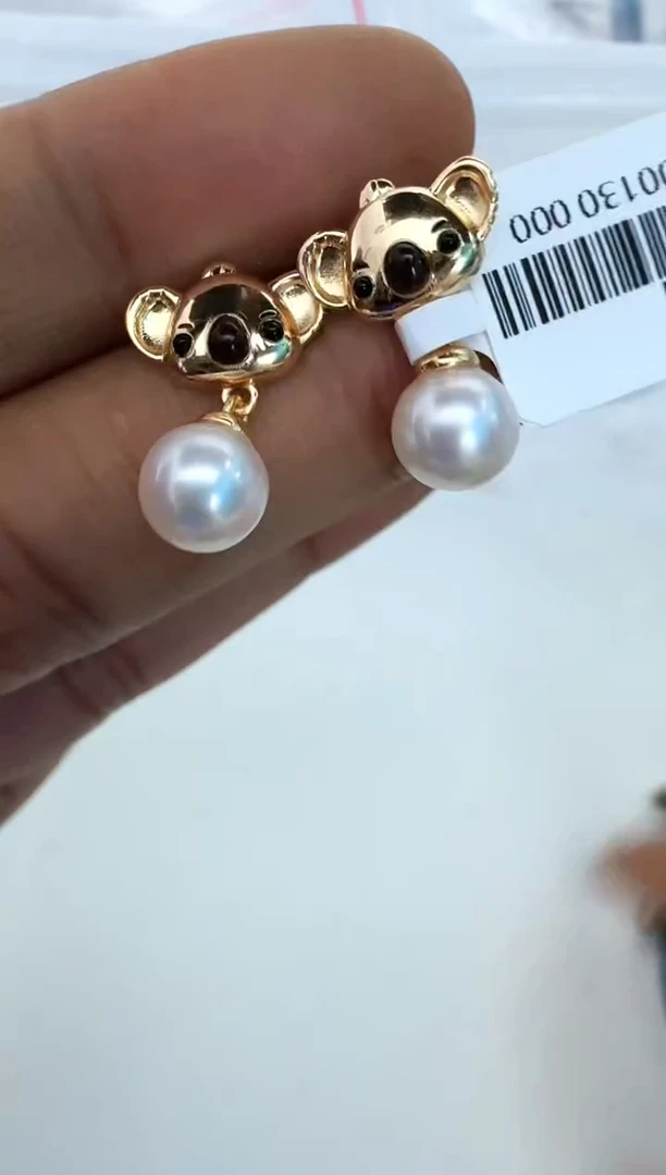 【闪购商品】海水珍珠耳饰银S925镶嵌耳钉