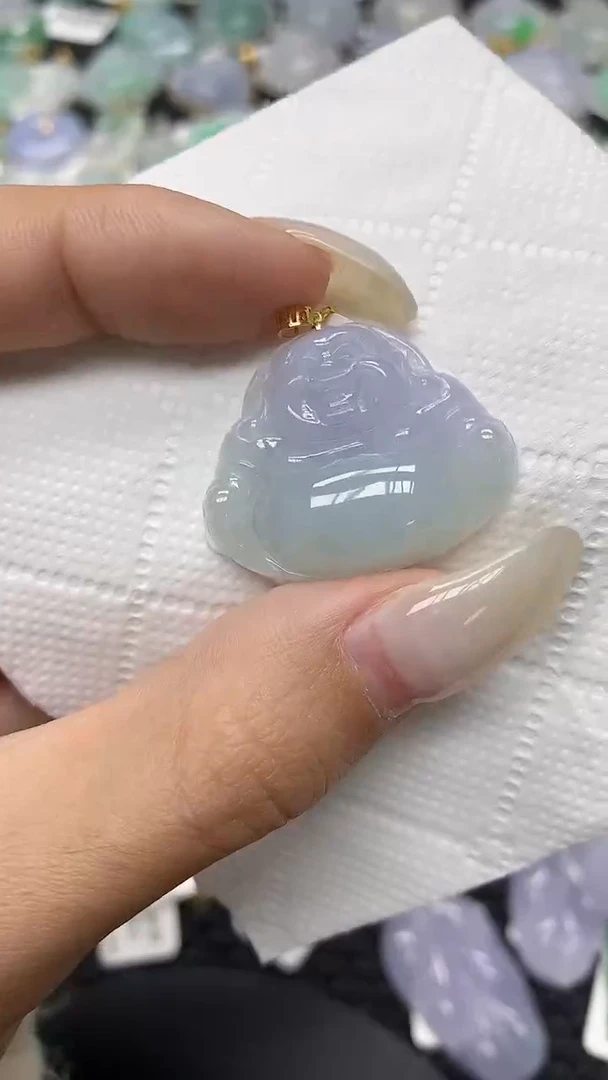 颈饰18K金镶嵌翡翠11111111111