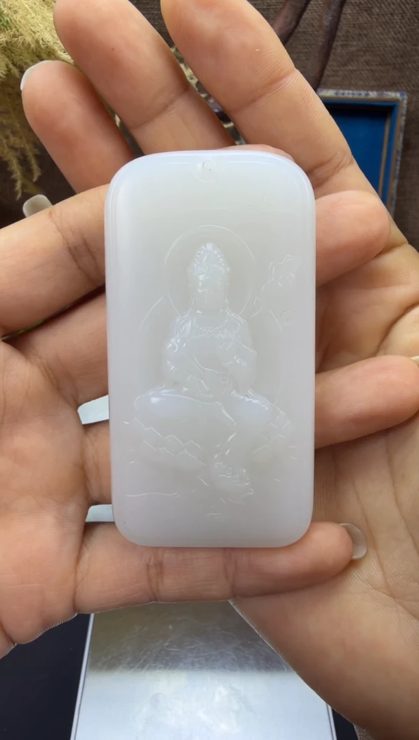 未镶嵌和田玉挂件我**祥和田玉
