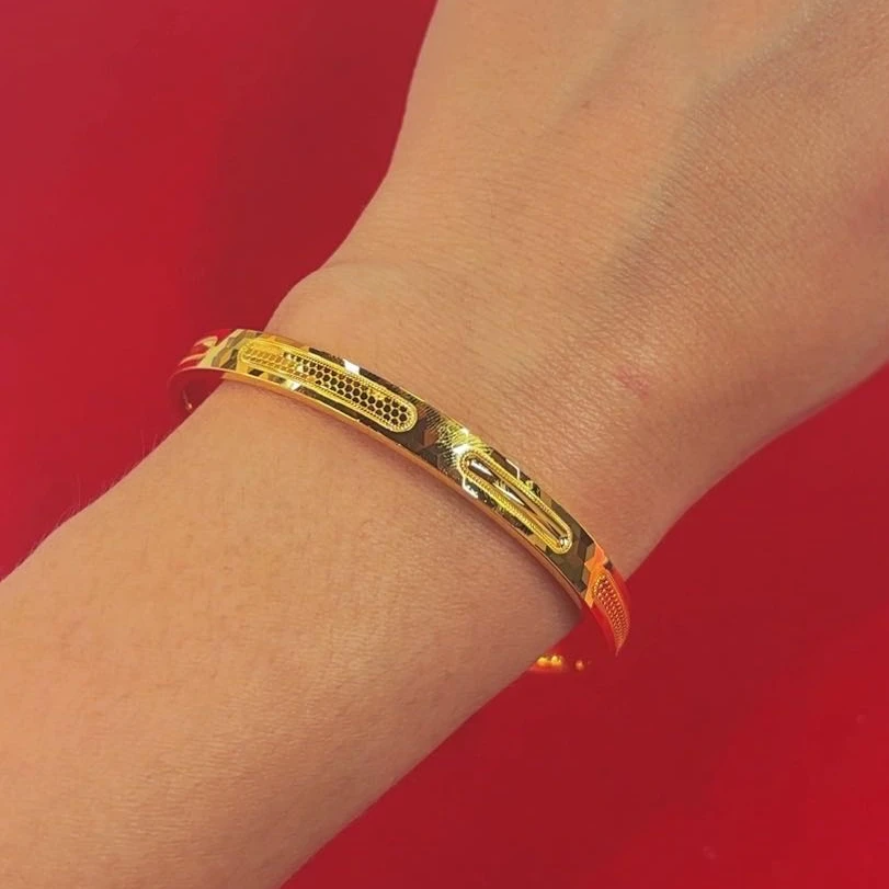 足银手镯 足银手镯 最新款手镯نازۇك قاپلىما ئالتۇنلىرى 206