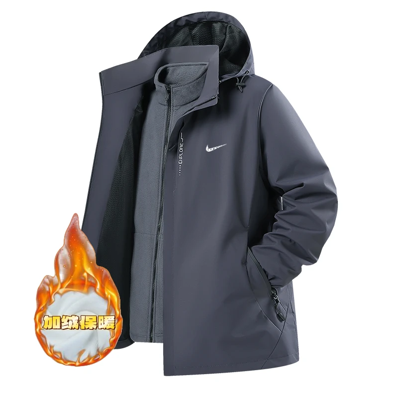 【奥莱正品】三合一冲锋衣可拆卸内胆运动登山户外露营自驾夹克外套