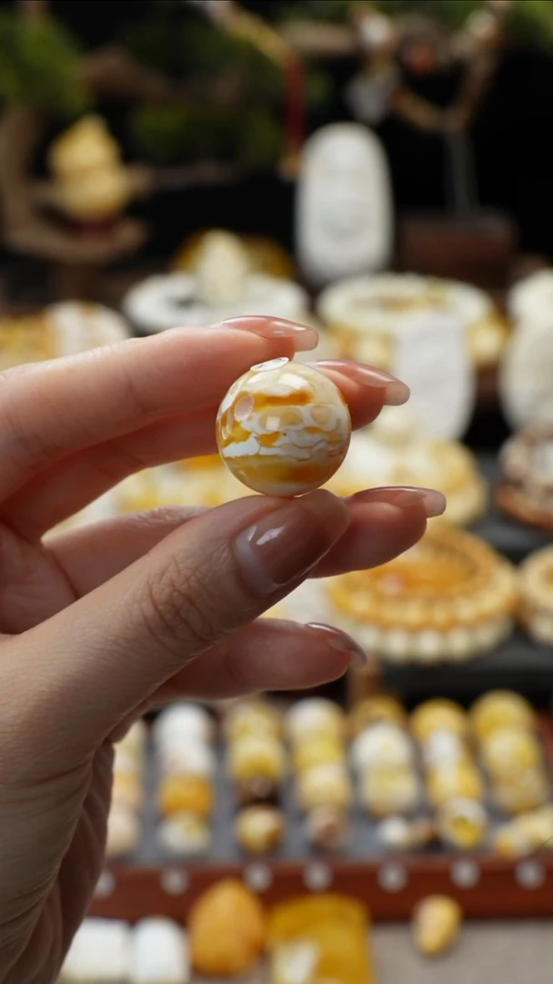 手链琥珀未镶嵌天然琥珀蜜蜡单珠20.6