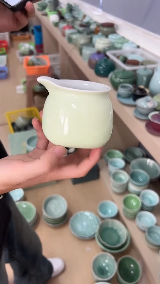 龙泉云间青瓷小米茶器