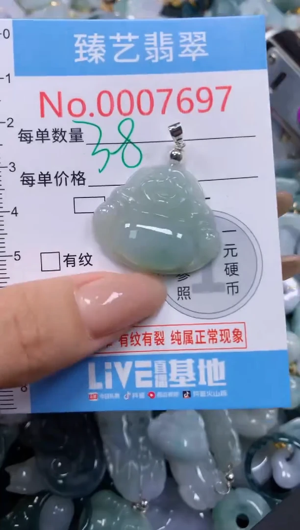 颈饰未镶嵌翡翠7697