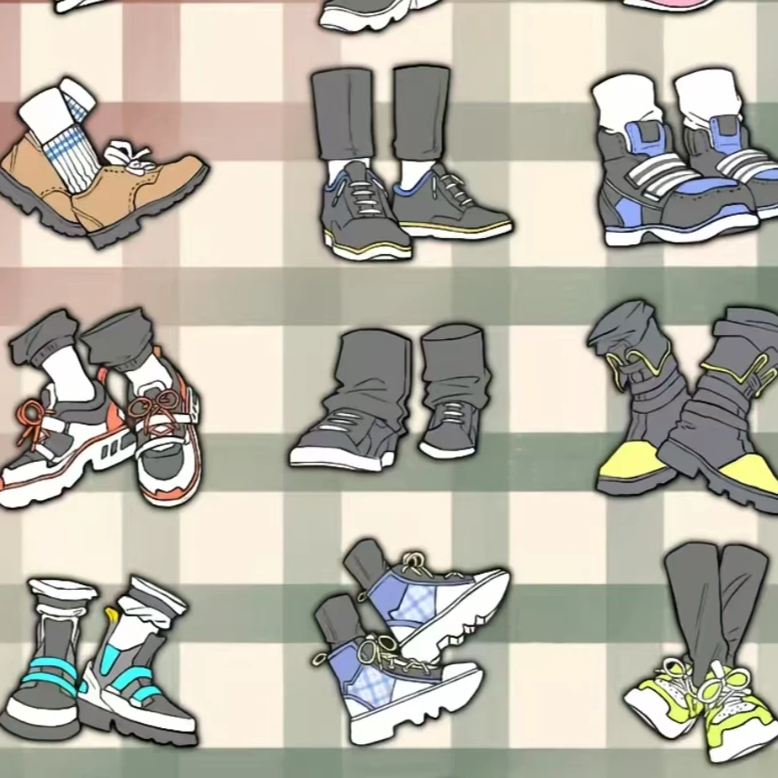 A时尚拼接休闲鞋