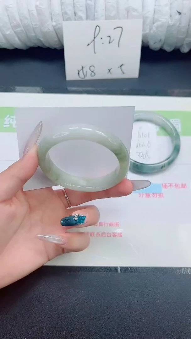 石英质玉手镯未镶嵌b102-圈口56-58