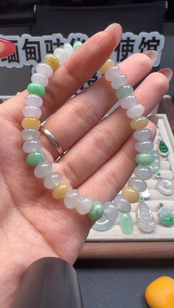 未镶嵌手串翡翠 缅甸珠宝严选