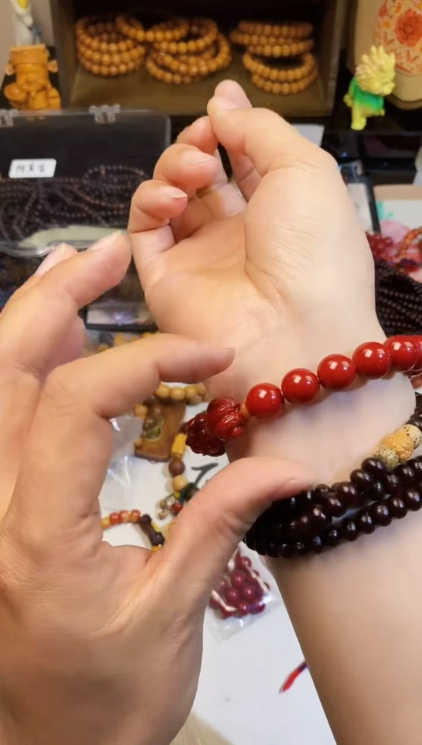 【闪购商品】非洲檀香手串/手链紫金砂卡12 17颗