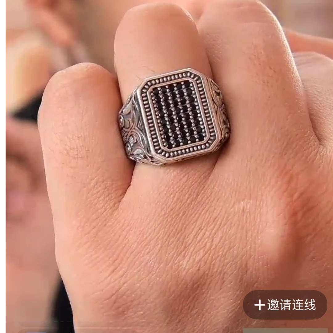 足银戒指 爱敏首饰纯银戒指