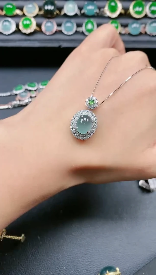 翡翠戒指银S925镶嵌11111