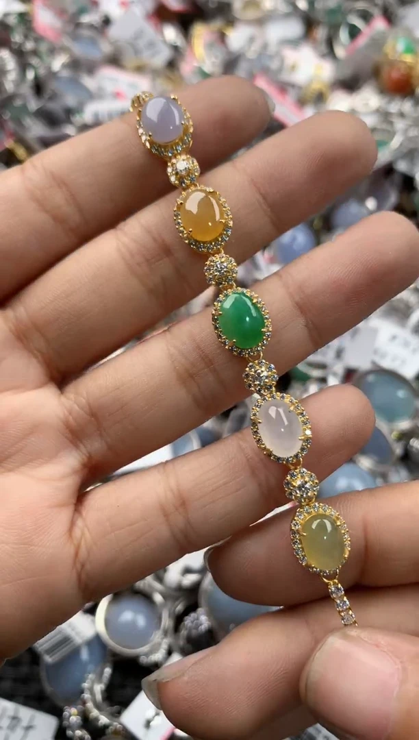 银S925镶嵌戒指翡翠12                1