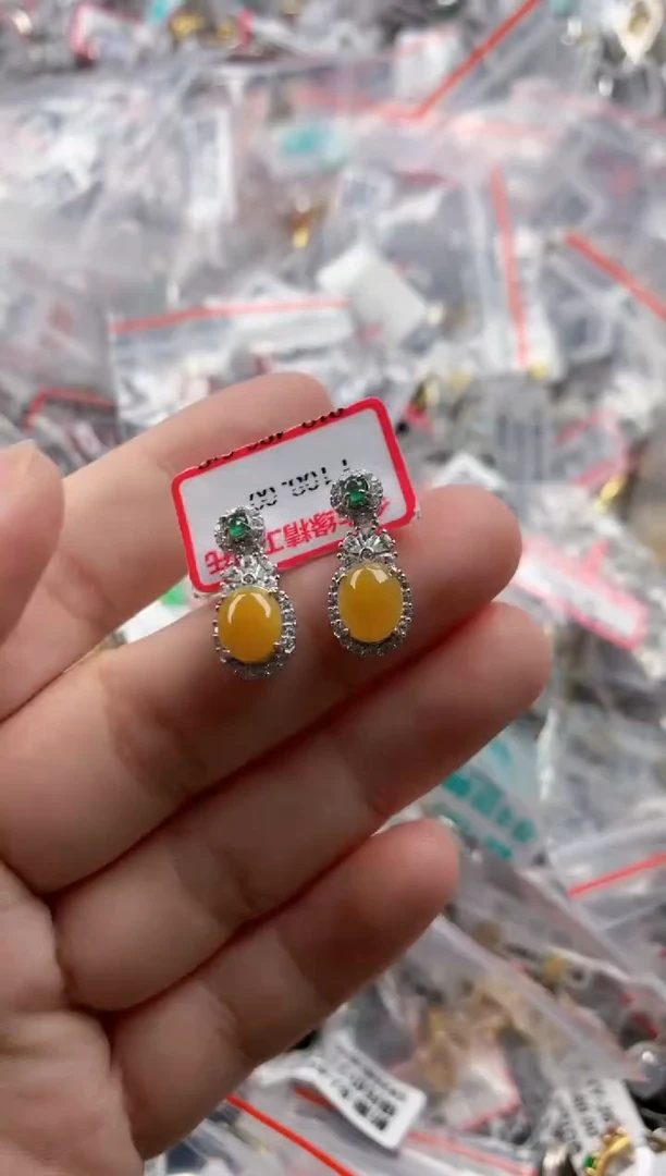 银S925镶嵌戒指翡翠444    8