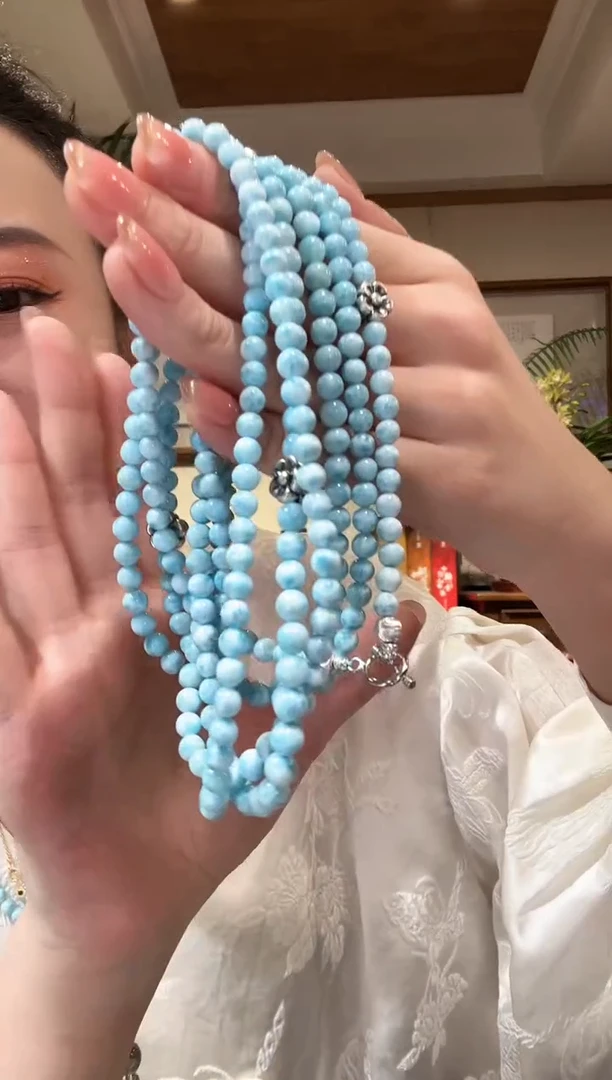 【闪购商品】针钠钙石（海纹石）颈饰未镶嵌多样性发其一