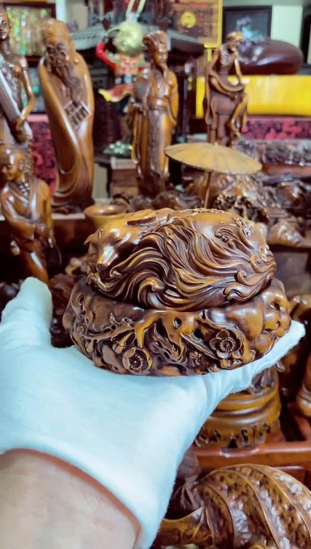 小叶黄杨小件九尾狐