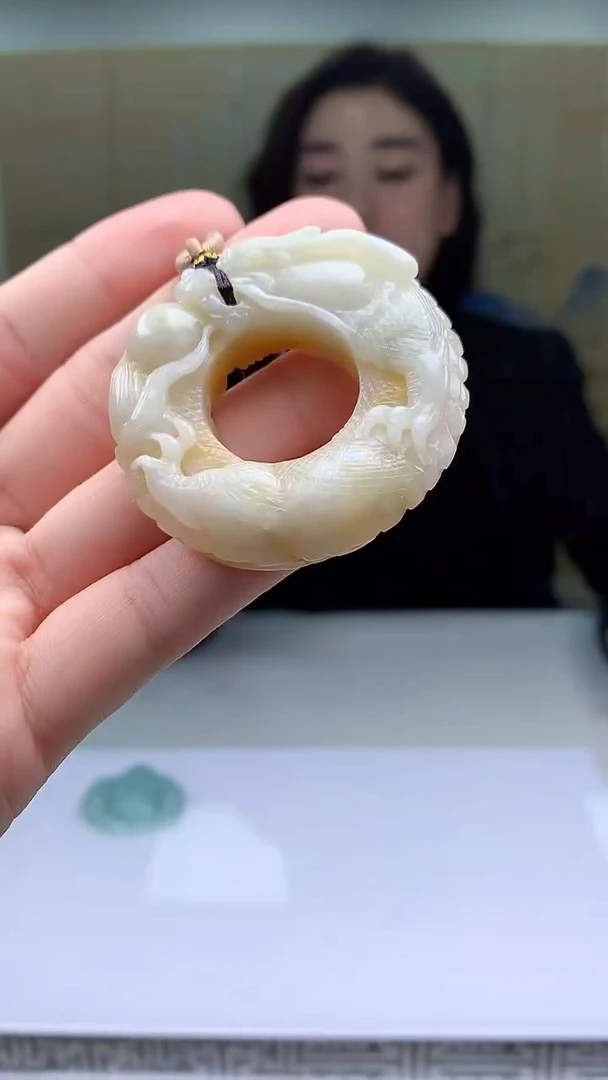 【闪购商品】定制翡翠未镶嵌4829bb-毛货挂件93